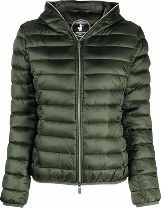 Save The Duck Alexis Hooded Jacket - Dames - Winterjassen - Groen - XL - Jassen
