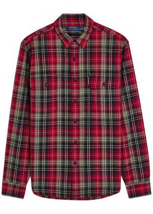 Polo Ralph Lauren Checked Cotton Shirt - Red - XL
