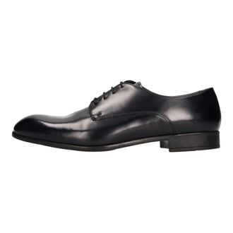 Doucal's Du 1167 Leren Veterschoenen - Heren - Nette schoenen - Blauw - 39 EU - Leer - Schoenen