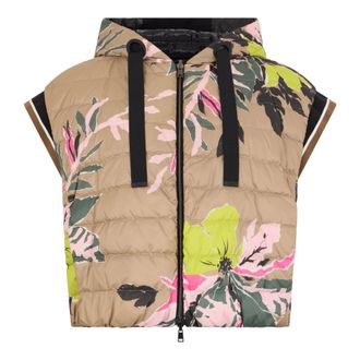Herno Vests, female, Multicolor, Size: M Sleeveless Short Jacket