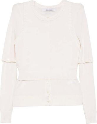 Rokh Cardigan a strati - Toni neutri