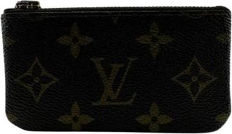 Louis Vuitton Pre-owned Wallets, female, Brown, Size: ONE SIZE Pre-owned Canvas Key Holder