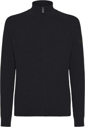 Roberto Ricci Design Velvet Rave Full Zip Knit - Heren - Coltruien - Grijs - 2XL - Polyester - Truien & Vesten