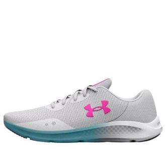 Under Armour (WMNS) Under Armour Charged Pursuit 3 Grey Pink Blue 3024889-104