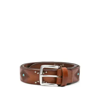 Eraldo Stud-embellished Leather Belt