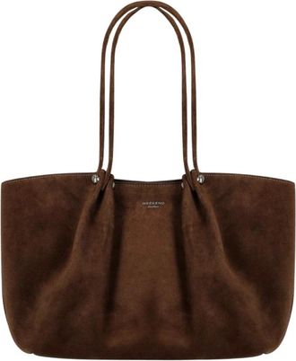 Max Mara Pesi Schoudertas - Dames - Tassen - Bruin - Maat: ONE Size Zijde