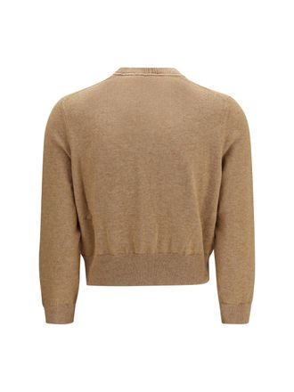 Isabel Marant Womens Lona Cardigan Camel-Light Grey Cotton; Wool Ovis Aries Camel/light Sweater