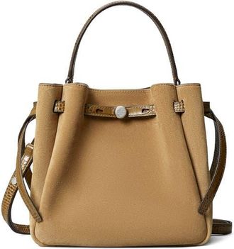 Tory Burch Romy Suede Bucket Bag in Stone at Nordstrom