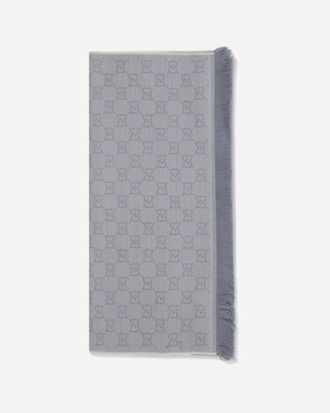 Gucci Sciarpa in lana con ricamo GG Supreme Woman UNI