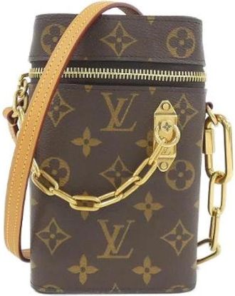 Louis Vuitton Pre-owned Monogram telefoon tas - Dames - Vintage Mini Tas - Bruin - ONE Size - Vintage