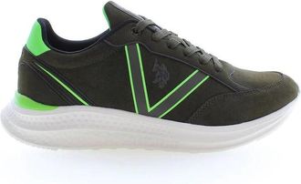U.S.Polo Association Polyester Sneaker - Heren - Sneakers - Groen - 44 EU - Polyester - Schoenen