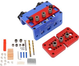 OEM Gu&iacute;a De Perforaci&oacute;n 3 En 1 Para Espigas De Madera, Posicionamiento Para Carpinter&iacute;a, Reparaci&oacute;n De Muebles, Kit De Brocas De Leva