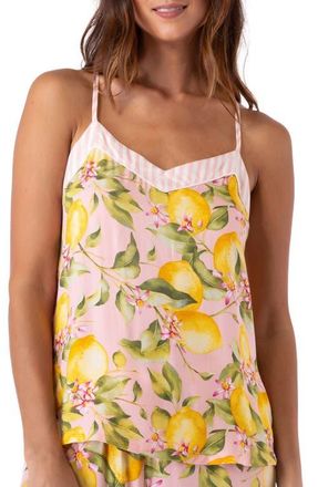PJ Salvage In Bloom Camisole in Lemon at Nordstrom, Size Large
