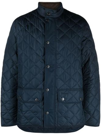 Barbour button-up quilted jacket - men - Polyester/Polyamide - M - Blue