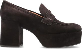 Gianvito Rossi Plateauzolen - Dames - Pumps - Bruin - 36 1/2 EU - Leer - Schoenen