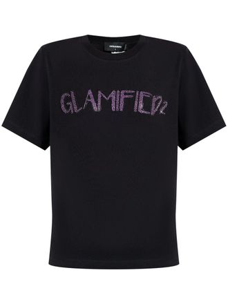 Dsquared2 Katoenen T-shirt - Zwart
