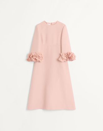 Valentino Abito Midi In Crepe Couture Donna ROSA ANTICO 36