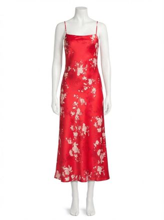 Z Supply Alyse Darya Floral Maxi Dress In Kiss Me Red