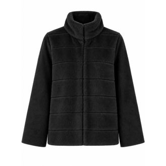 Marella Chaqueta Corta de Piel Sint&eacute;tica Emmbalia - Jackets - Mujer - Negro - 2XS