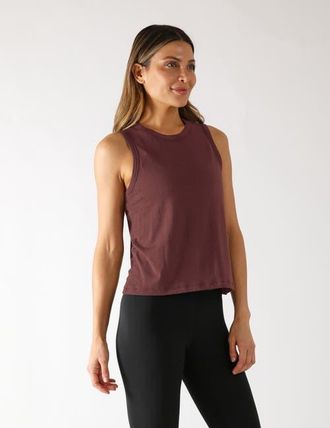 Glyder Minimalist Muscle Tank in Crimson Velvet at Nordstrom, Size X-Small