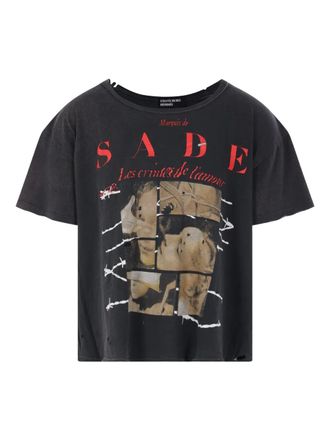 Enfants Riches Deprimes Les Crimes de lAmour gerafeld T-shirt met grafische print - Zwart