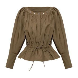 Tory Burch Dames, Blouses & Shirts, Groen, Maat: XS Katoen
