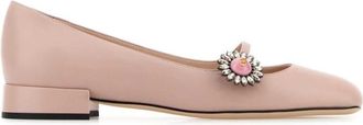 Valentino Garavani Pink Leather Ballet Flats