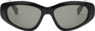 Celine Monochroms Smoke Oval Mens Sunglasses CL40279U 01A 57