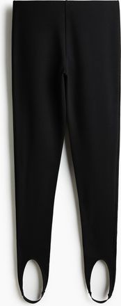 H&M Leggings mit Fu&szlig;steg - Schwarz