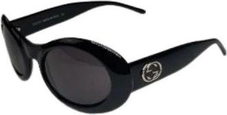 Gucci Pre-owned Accessories, female, Black, Size: ONE SIZE Pre-owned Plastic Sunglasses