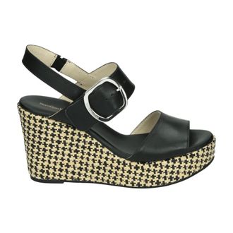 Nero Giardini E616022D Sandals - female - Nerogiardini - Wedges - Black - 5 UK - Shoes