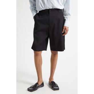 Jacquemus Le Short Camargue Virgin Wool Shorts in Black at Nordstrom, Size 32 Us