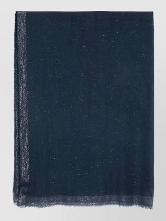 Faliero Sarti diamante scarf sparkling finish fringed edges