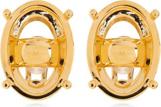 Balenciaga Messing Clips - Dames - Oorbellen - Geel - ONE Size - Accessoires