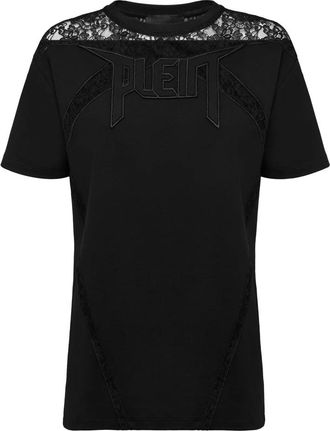 Philipp Plein T-Shirt Ronde Hals - Dames - T-shirts - Zwart - XS - Katoen - Tops