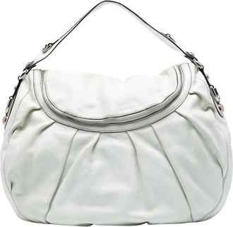 Gucci Pre-owned Shoulder Bags, female, White, Size: ONE SIZE Pre-owned Leather Hobo Bag