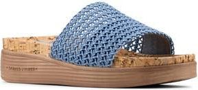 Donald J Pliner Frou Platform Wedge Sandal in Blue Jay at Nordstrom Rack, Size 7.5