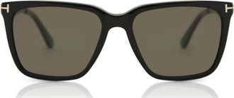 Tom Ford FT0862 GARRETT Polarized 01D Mens Sunglasses Black Size 56