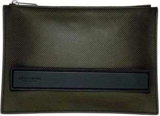 Bottega Veneta Pre-owned Clutch bag - Dames - Vintage Clutch - Groen - ONE Size - Leer - Vintage