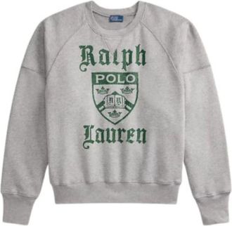 Ralph Lauren Sweatshirt - Dames - Sweatshirts & Hoodies - Grijs - Maat: M Zijde