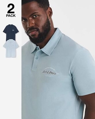 Jack & Jones Jack & Jones Brandon Logo Polo 2 Pack