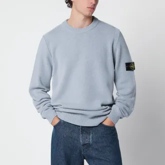 Stone Island Maglione grigio cenere in misto lana