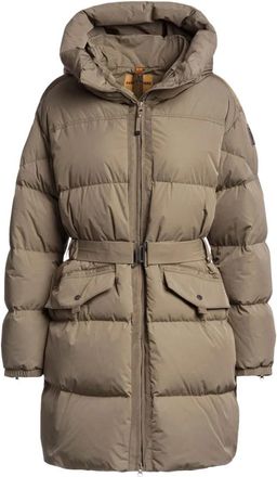 Parajumpers Rosehall Long Jacket - Dames - Dons jassen - Beige - M - Leer - Jassen