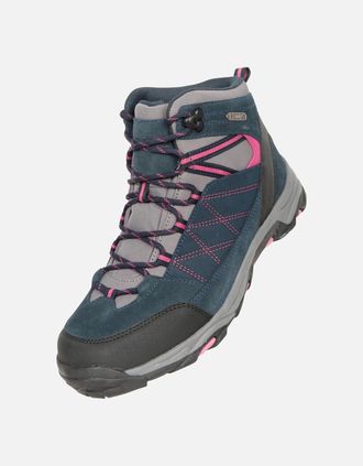 Mountain Warehouse Womens Mountain Warehouse Womens/Ladies Rapid Suede Waterproof Walking Boots - Navy - Size: 8