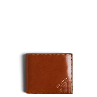 Ted Baker Prugs Embossed Corner Leather Bifold Coin Wallet
