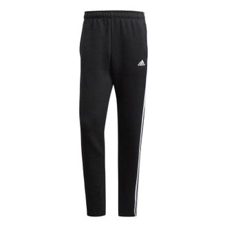 adidas Mens adidas Solid Color Stripe Knit Sports Pants/Trousers/Joggers Black BK7422