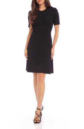 Karen Kane Short Sleeve Sheath Dress in Black at Nordstrom, Size X-Small P