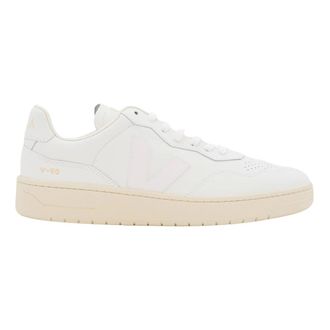 Veja V-90 Leather - male - Veja - Sneakers - White - 10 UK - Shoes