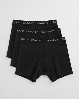 GANT Men 3-Pack Boxer Briefs (L) BLACK