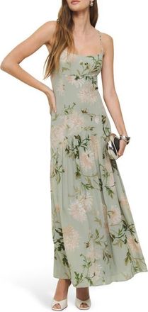 Reformation Catana Floral Georgette Maxi Dress in Pergola at Nordstrom, Size 4